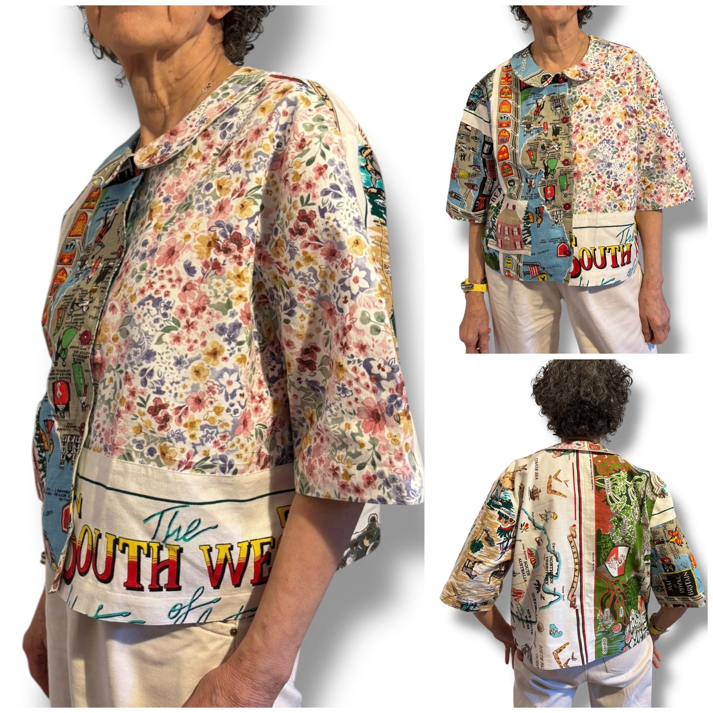 One size tea-shirt “Tourist souvenir U.K. to Australia”