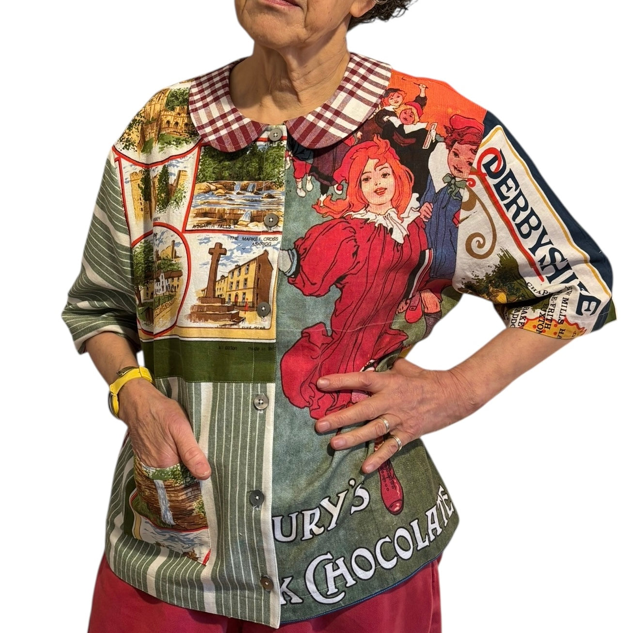 LONGER LENGTH One size tea-shirt “Cadbury Girl”