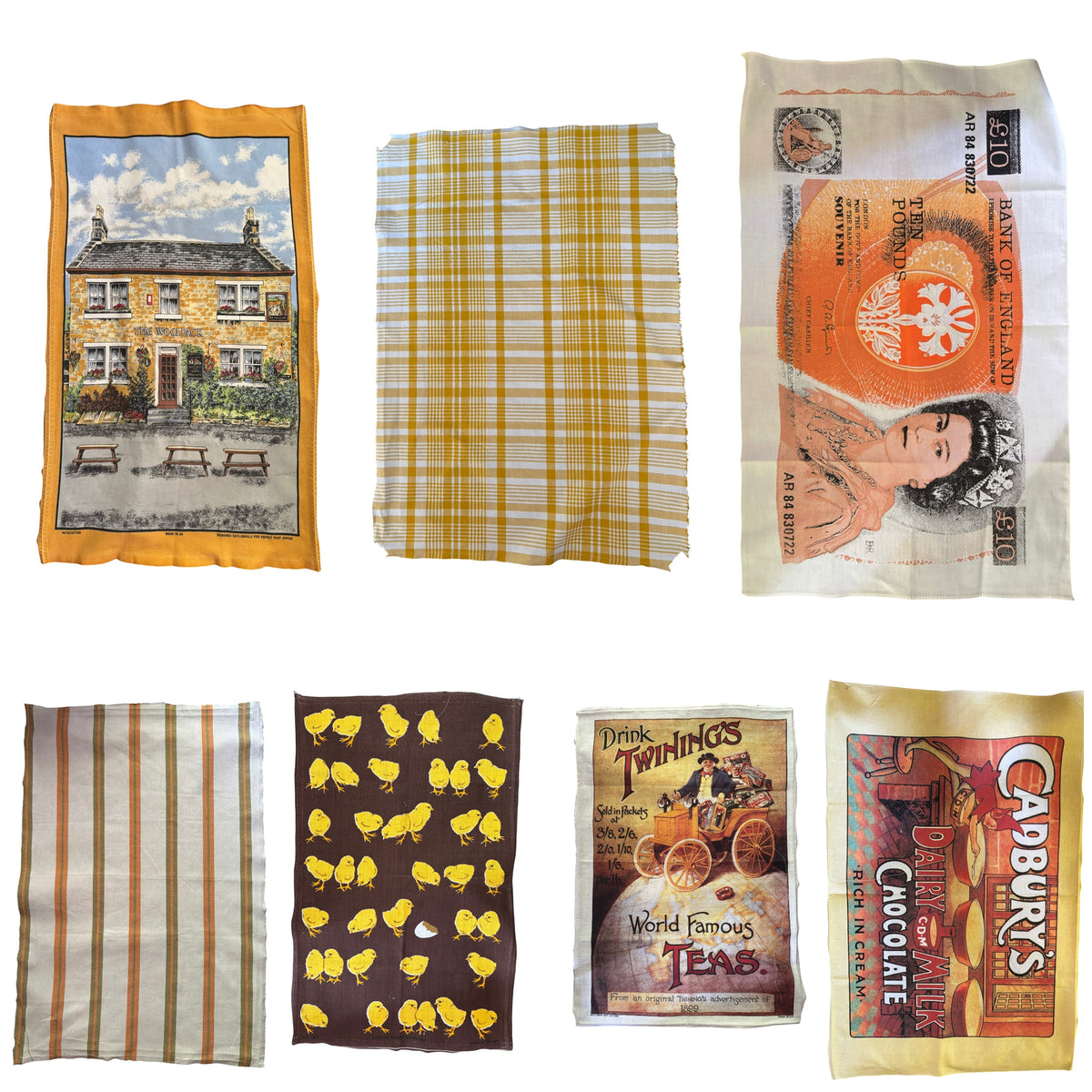 £10, The Woolpack, Cadbury’s, Twinnings