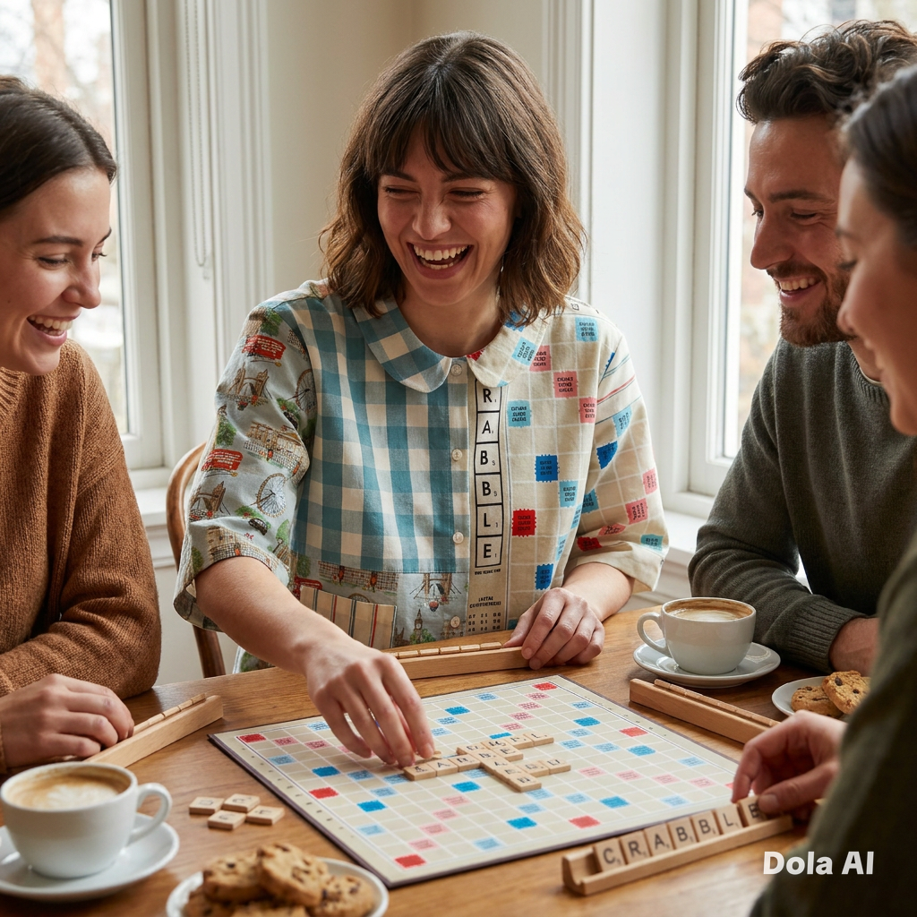 Scrabble and vintage Cath Kidson