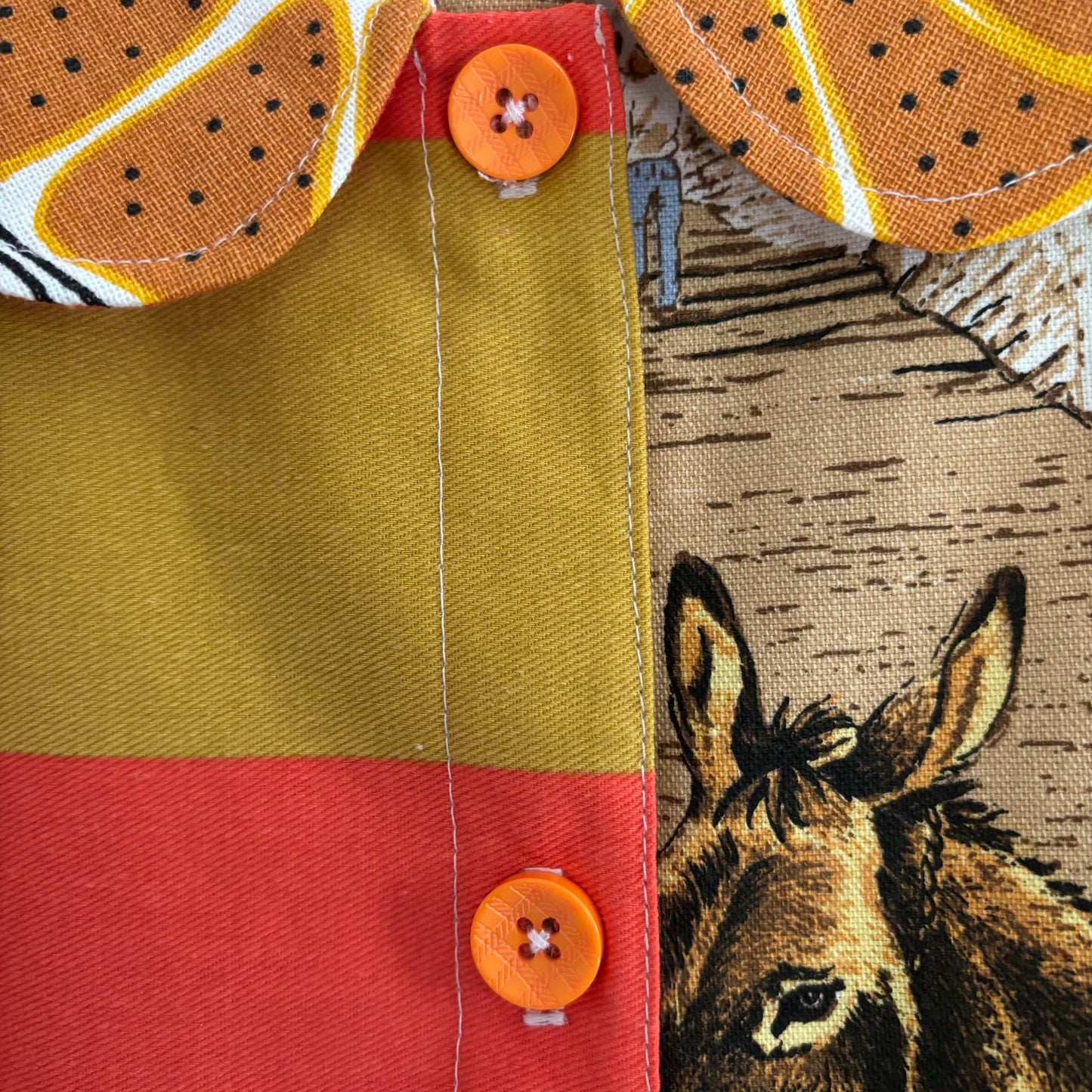 Short sleeved tea-shirt featuring a healthy breakfast! Oranges and puffed wheat!