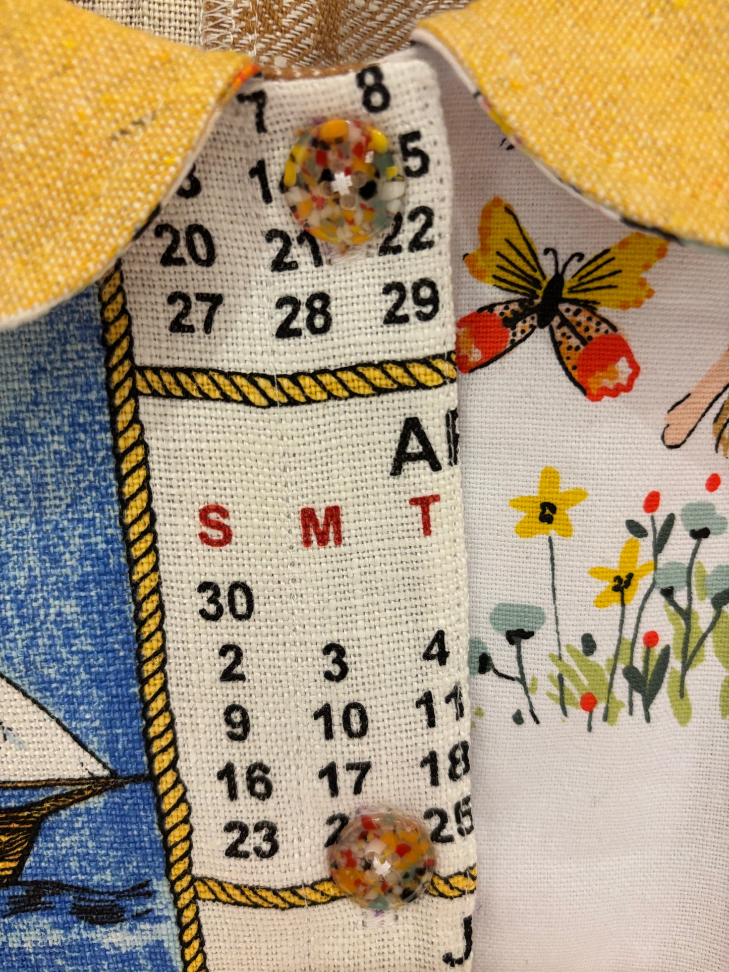 One size tea-shirt - “Saily boat and elves”