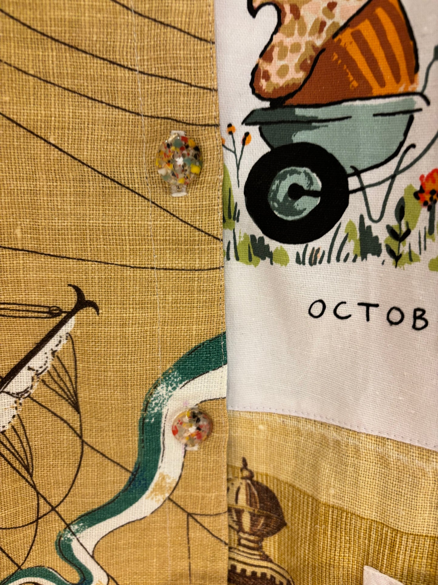 One size tea-shirt - “Saily boat and elves”