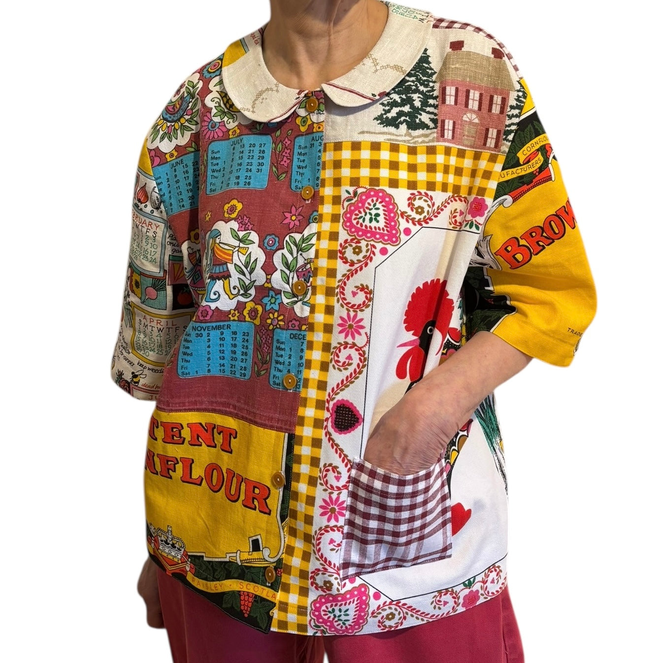 LONGER LENGTH One size tea- shirt “Patent Cornflour”