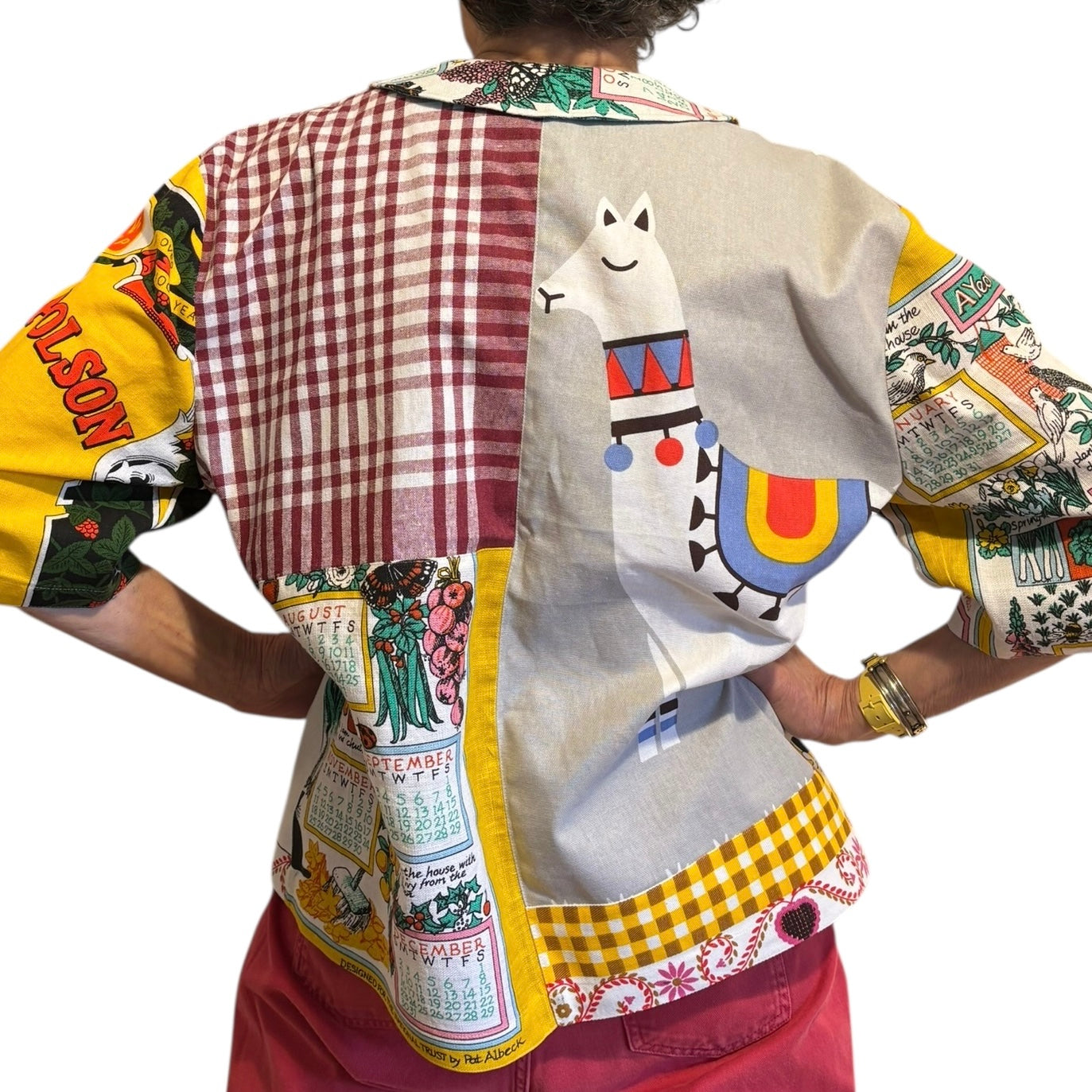 LONGER LENGTH One size tea- shirt “Patent Cornflour”