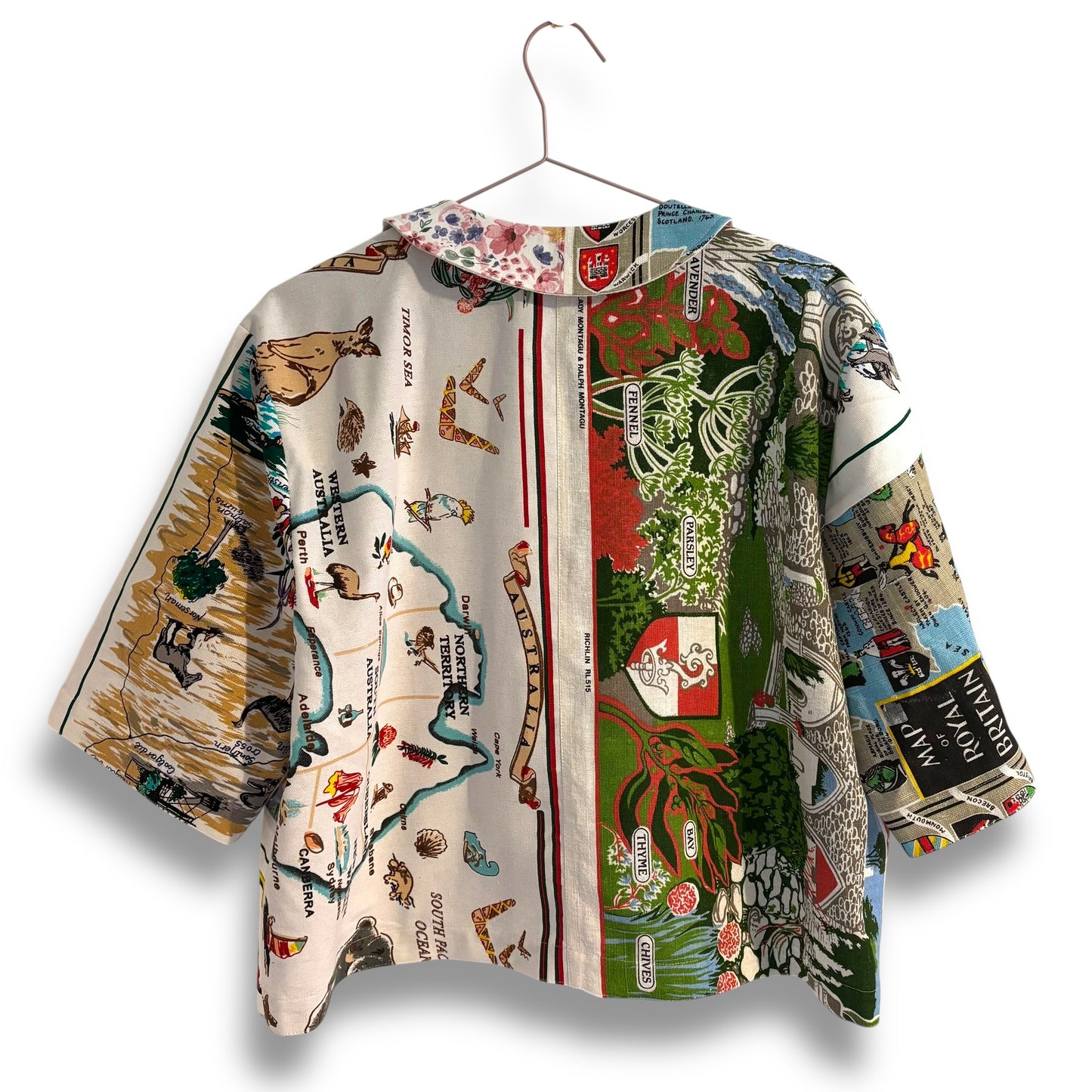 One size tea-shirt “Tourist souvenir U.K. to Australia”