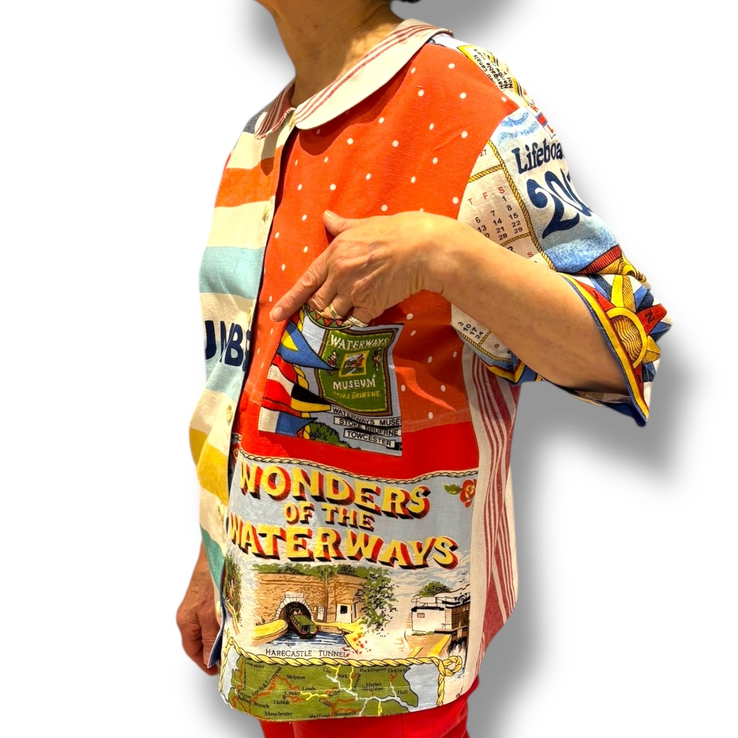 LONGER LENGTH One size tea-shirt “Waterways”