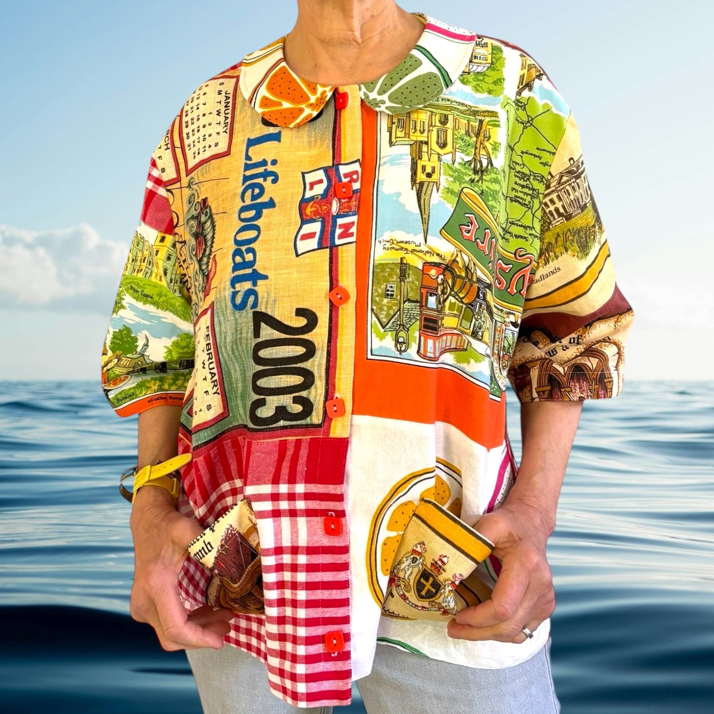 LONGER LENGTH One size tea-shirt “Lifeboats and The Magnificent Seven”