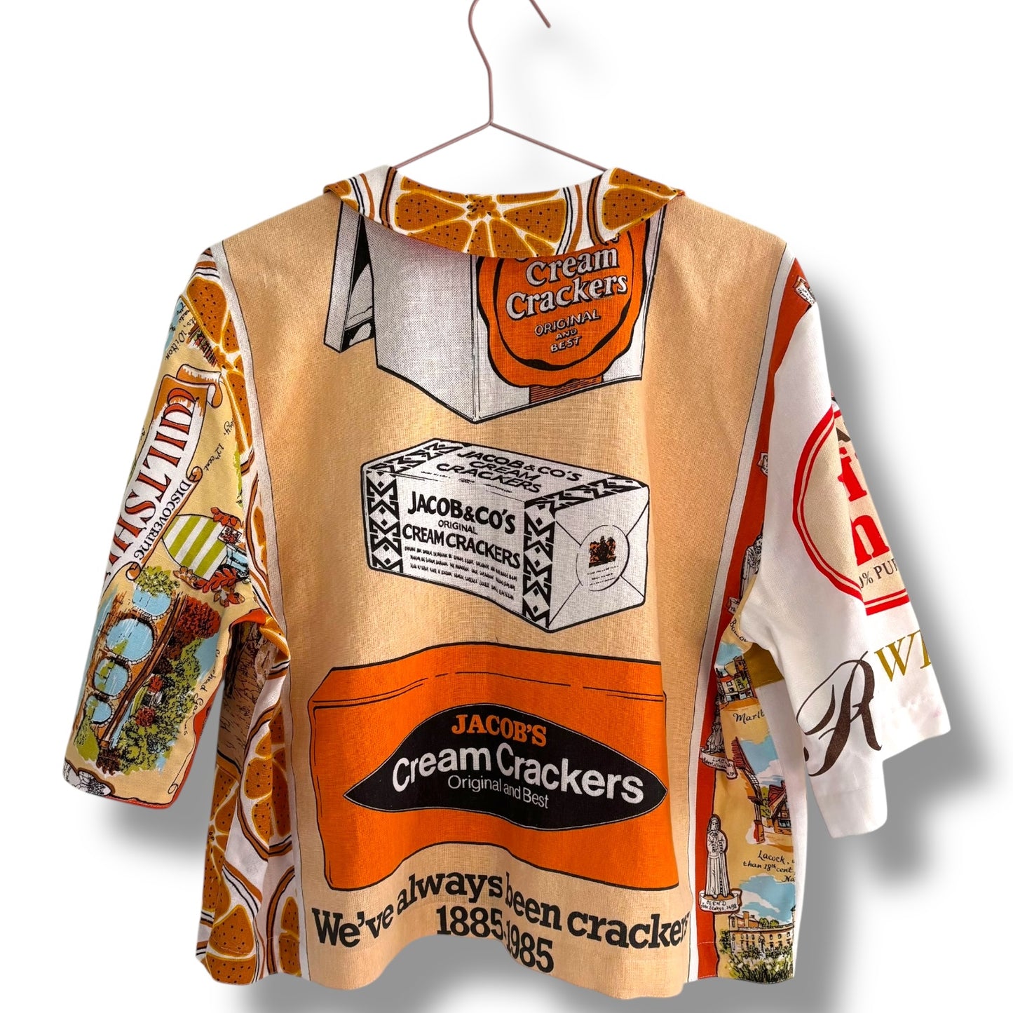 Short sleeved tea-shirt featuring a healthy breakfast! Oranges and puffed wheat!