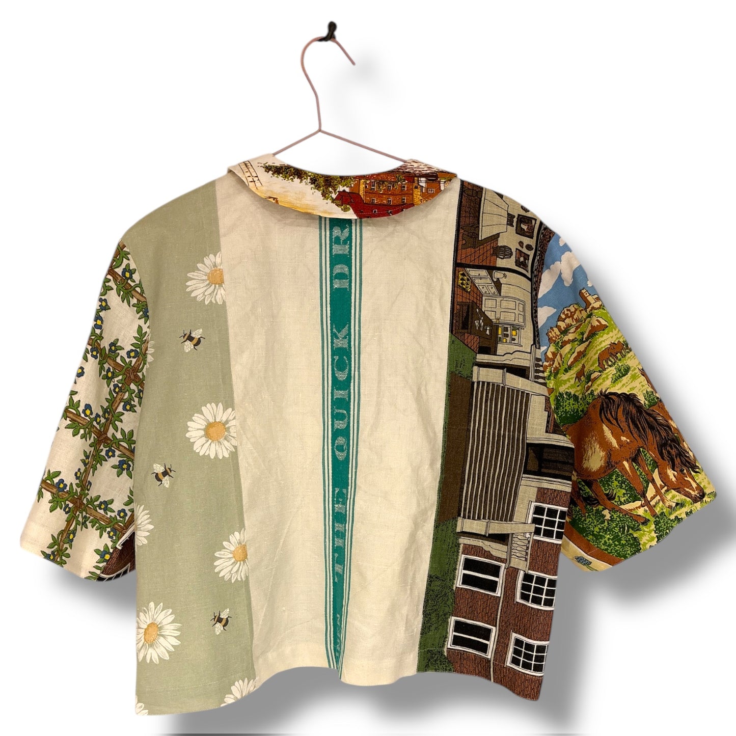 One size tea-shirt “Erddig and bees with flowers”